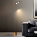 Nordic Minimalist Walnut Grain LED Floor Lamp