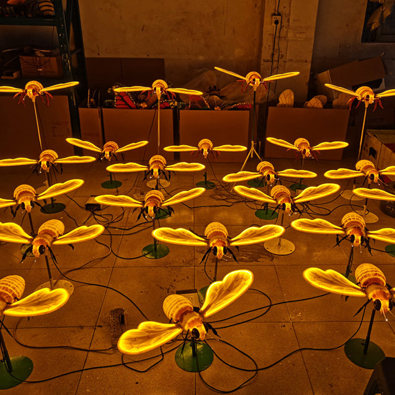 Premium Art Deco Waterproof LED Bee Landscape Light