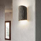 Nordic Striped Resin Wall Sconce