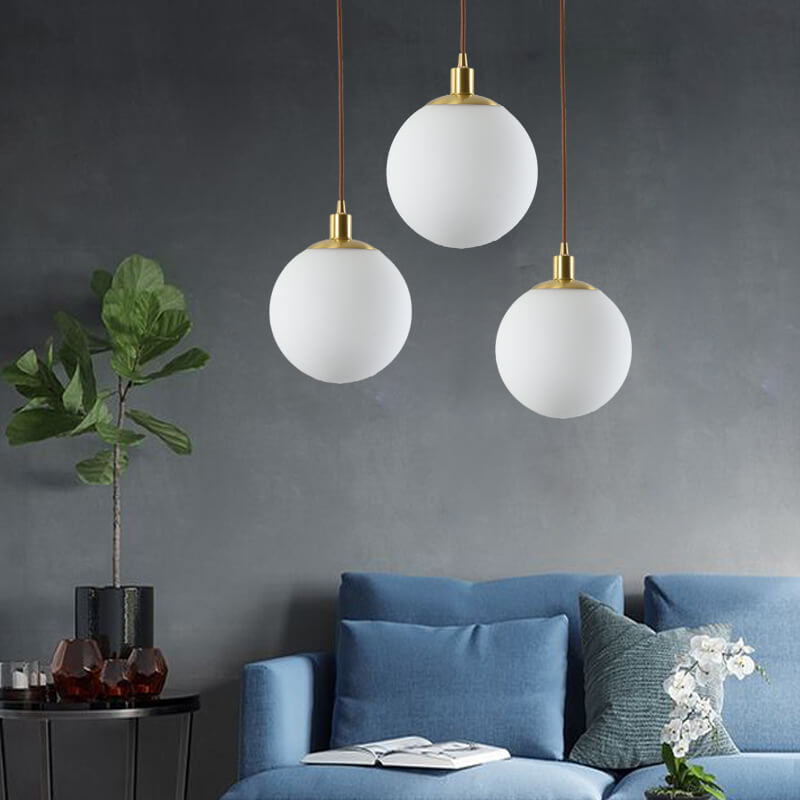White Orb Nordic Pendant Light
