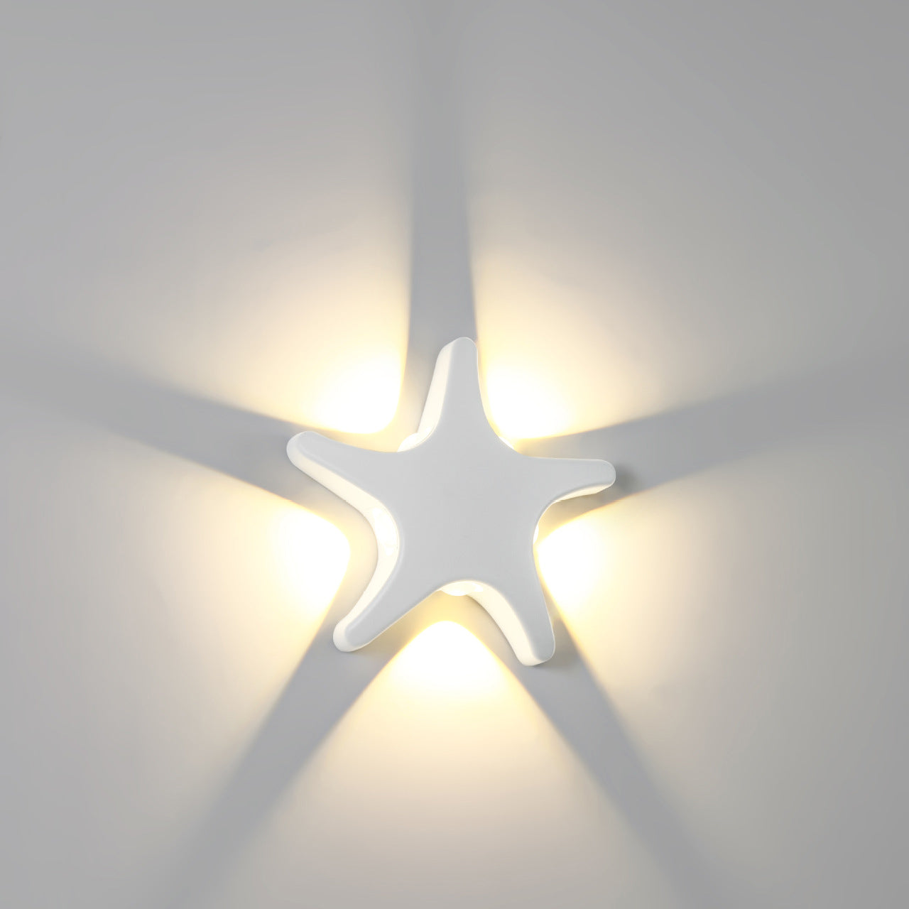 Modern Aluminum Starfish LED Waterproof Wall Sconce