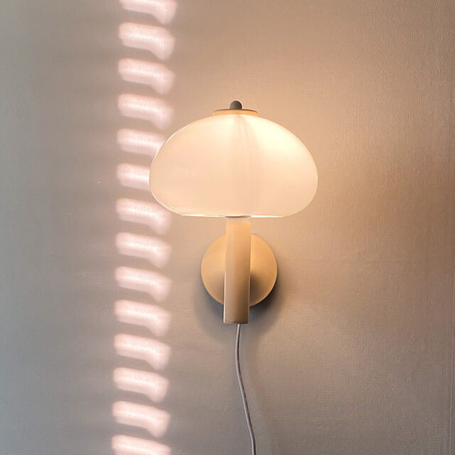 Modern Mushroom Glass Wall Sconce
