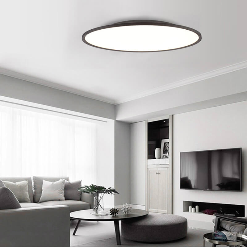 Contemporary Round Acrylic LED Flush Mount Ceiling Light