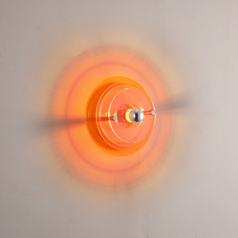 Colorful Flying Saucer Wall Sconce
