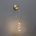 Luxury Teardrop Crystal LED Wall Sconce