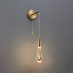Luxury Teardrop Crystal LED Wall Sconce