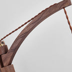 Premium Wabi-Sabi Solid Wood & Glass Wall Sconce Lamp
