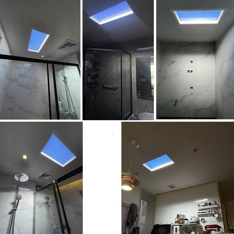 Blue Sky Metal LED Flush Mount Light