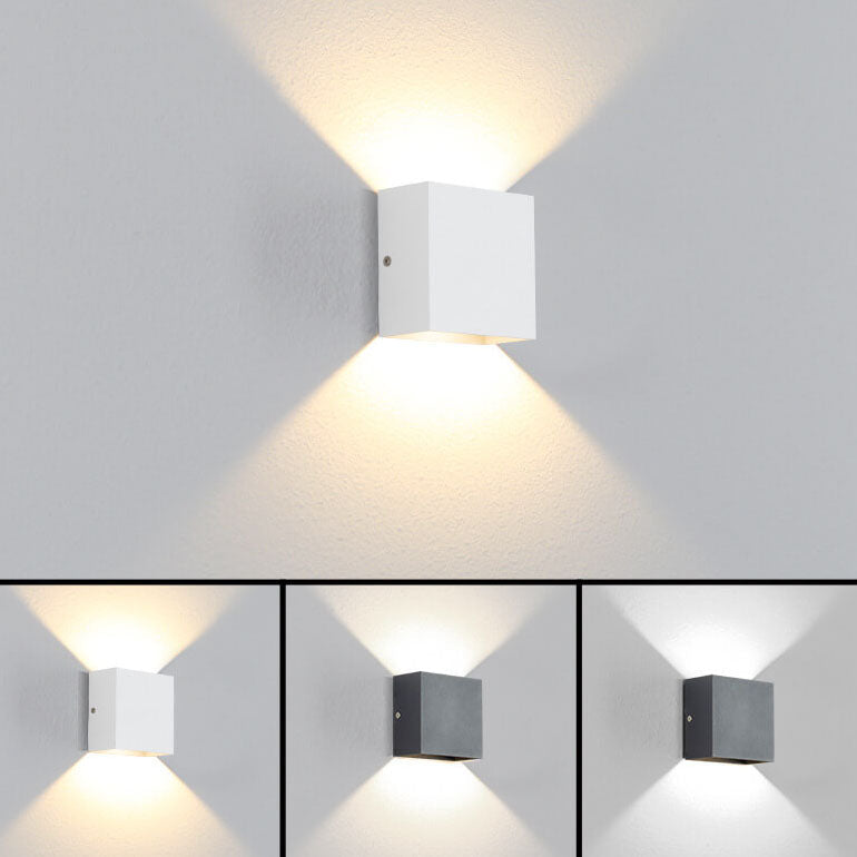 Square Aluminum LED Wall Sconce