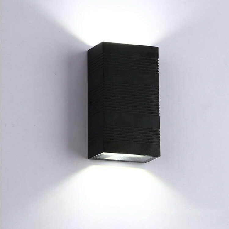 Black Waterproof Aluminum LED Sconce