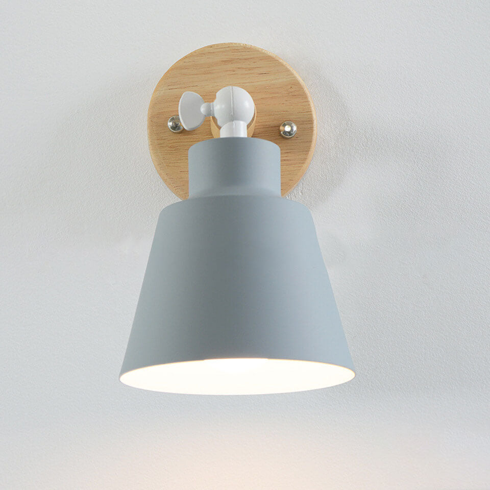 Nordic Rotatable Wood Wall Sconce