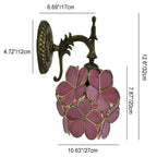 Tiffany Flower Glass Wall Sconce