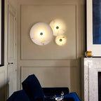Luxury Round Marble and Iron LED Wall Sconce
