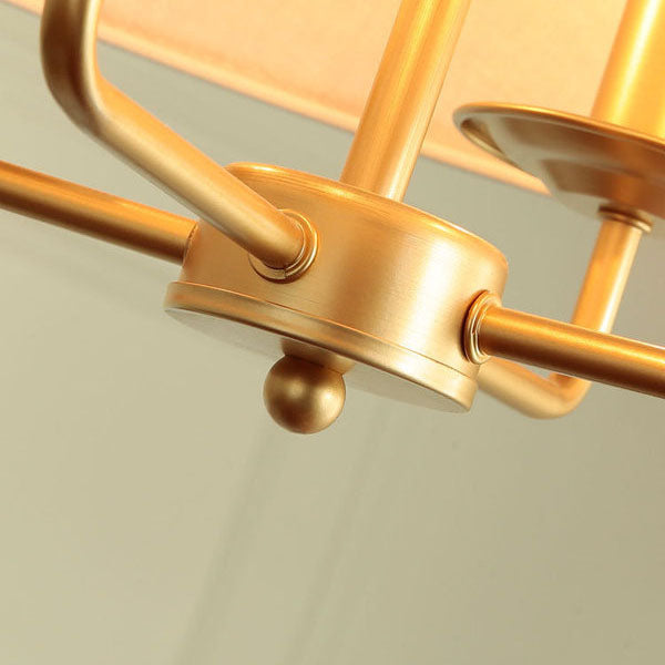 Classic European 4-Light Iron Pendant Lamp