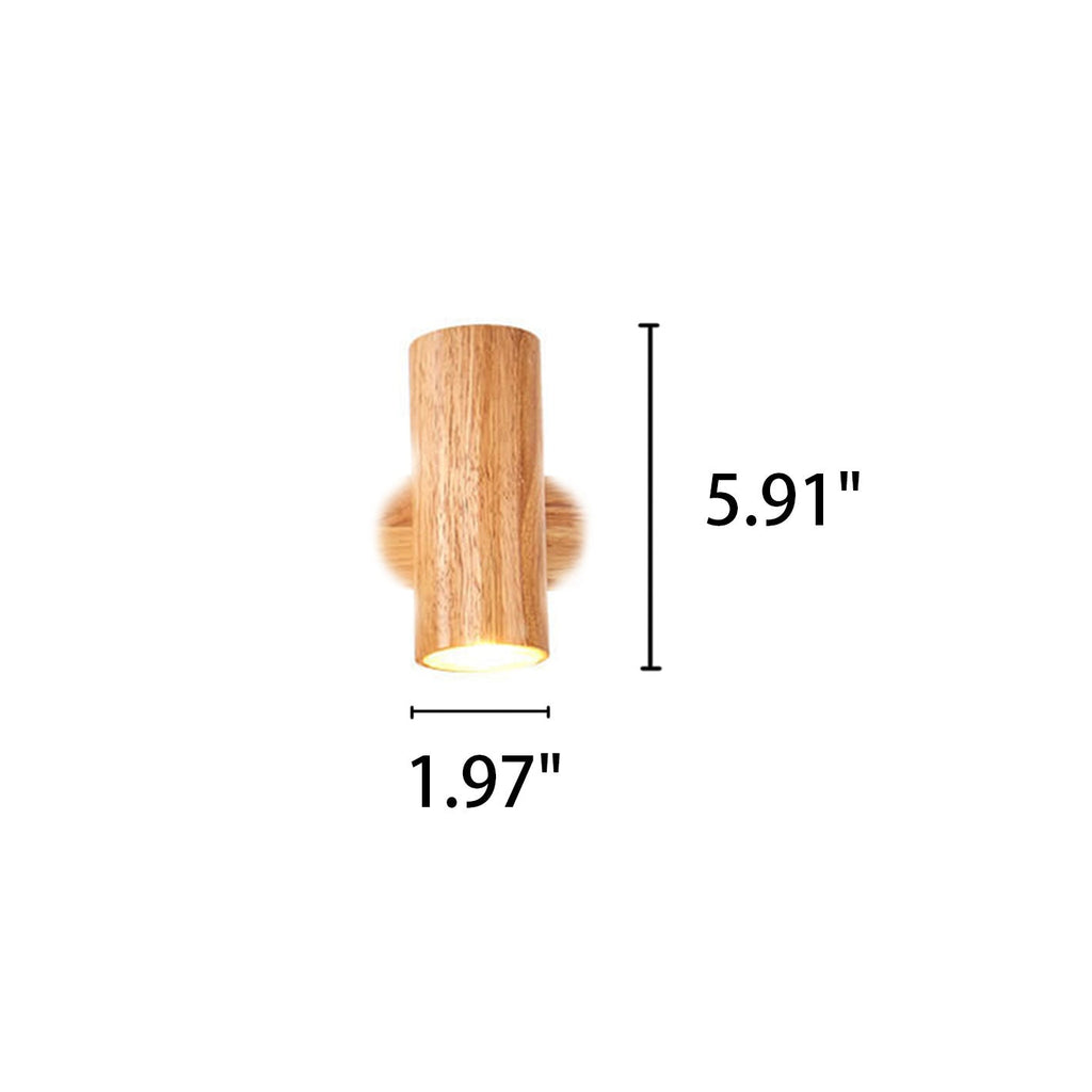 Modern Wood Spotlight Wall Sconce