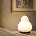 Rechargeable LED Touch Table Lamp - French Cream Pear Shape