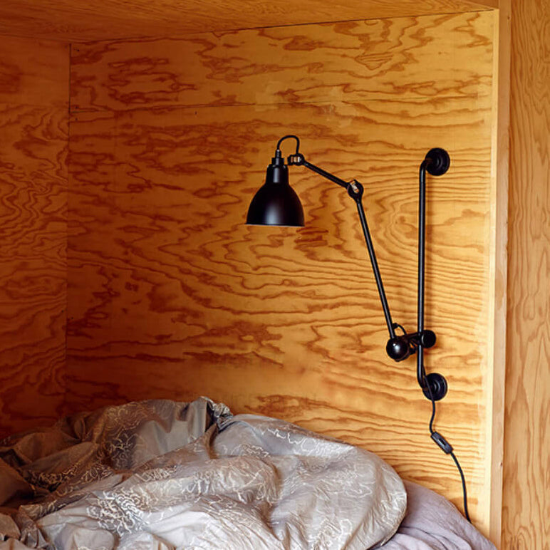 Industrial Iron Swing Arm Sconce