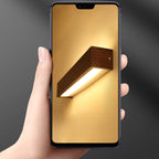 Striped Wood LED Vanity Sconce