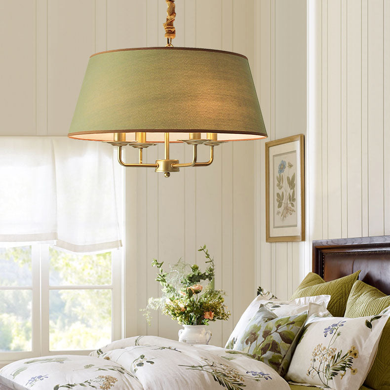Classic European 4-Light Iron Pendant Lamp