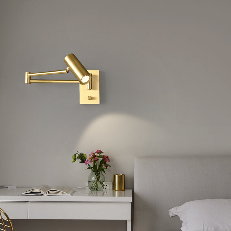Copper Rotatable LED Wall Sconce