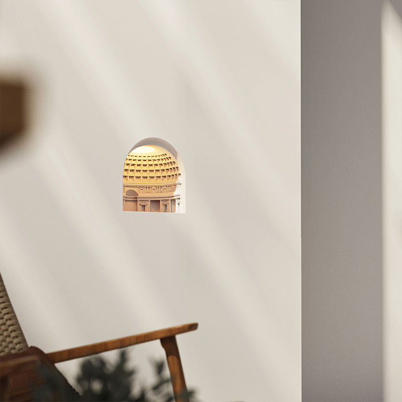 Plaster LED Recessed Wall Sconce