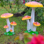 Premium Art Deco Solar LED Mushroom Outdoor Light