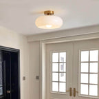 Modern Retro Round Glass Pendant Light