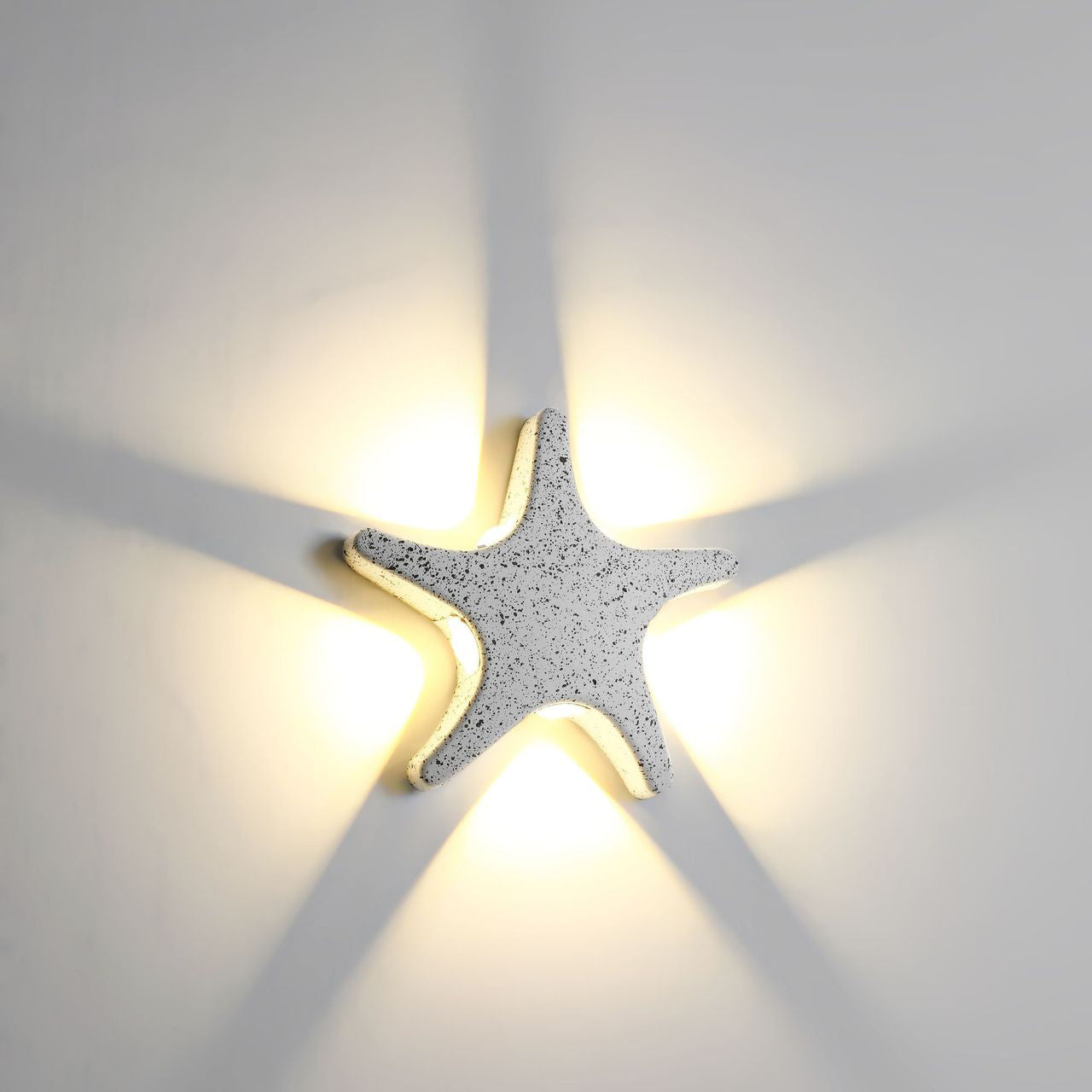 Modern Aluminum Starfish LED Waterproof Wall Sconce