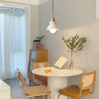 Nordic Minimalist Macaron Wood and Cement Pendant Light