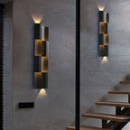 Modern Waterproof Stainless Steel Rectangular LED Wall