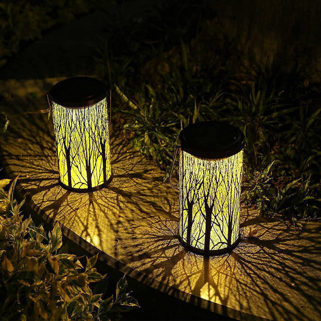 Art Deco Solar Cylinder Lantern