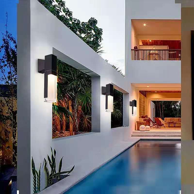 Modern Waterproof Rectangular LED Wall Sconce