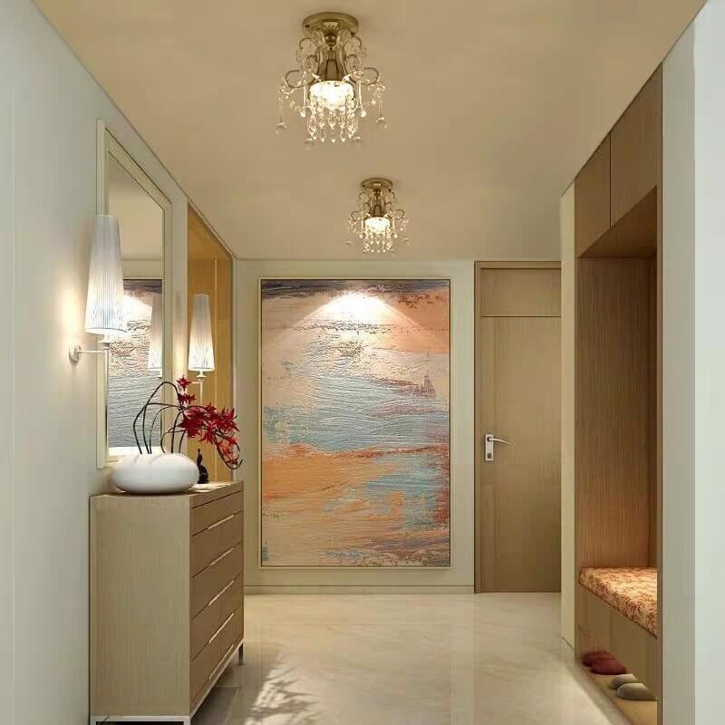 Elegant Crystal Flower Semi-Flush Mount Ceiling Light - 1/3 Light Options