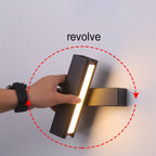 Rotatable LED Aluminum & Wood Sconce
