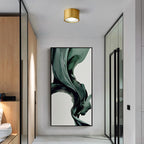 Contemporary Brass LED Flush Mount Ceiling Spotlight