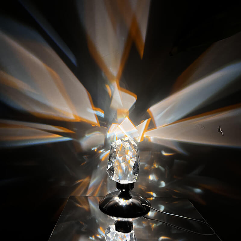 Luxury Diamond Crystal LED Table Lamp - Ambient Night Light