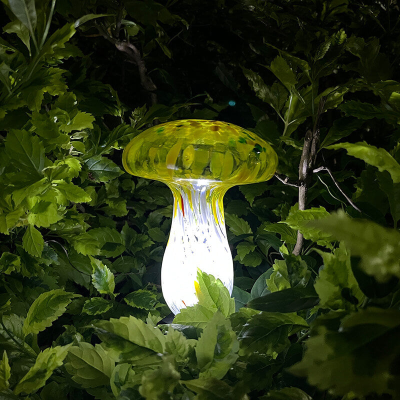 Colorful Mushroom-Shaped LED Solar Garden Light - Waterproof Lawn Decor