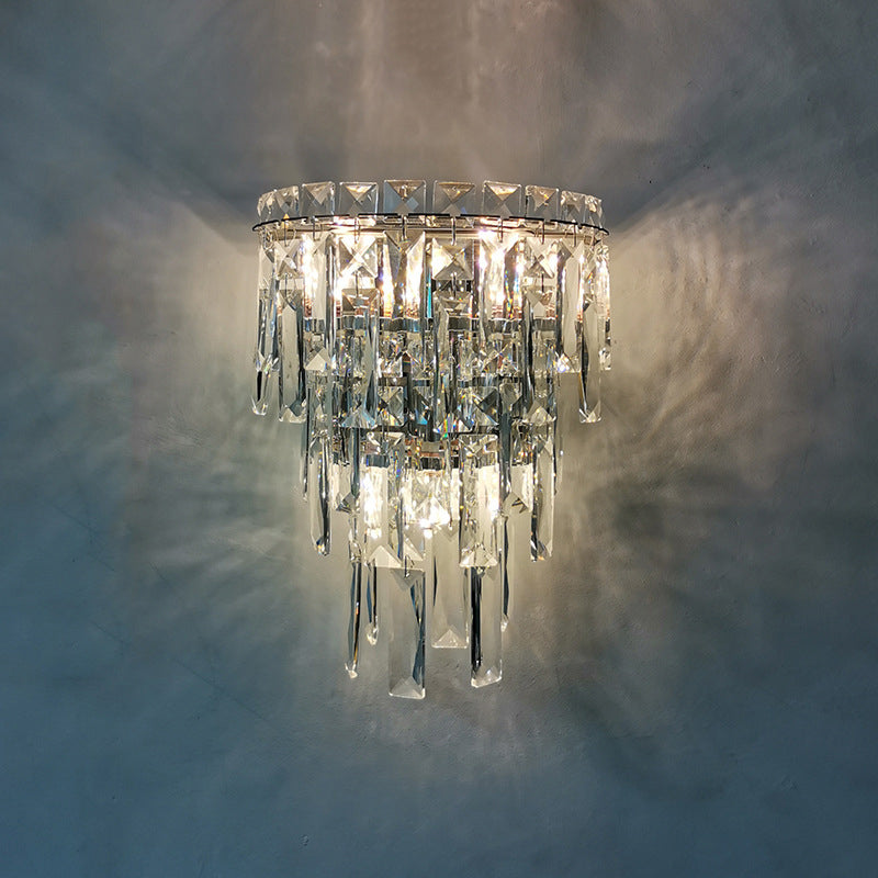 Crystal Tassel Wall Sconce