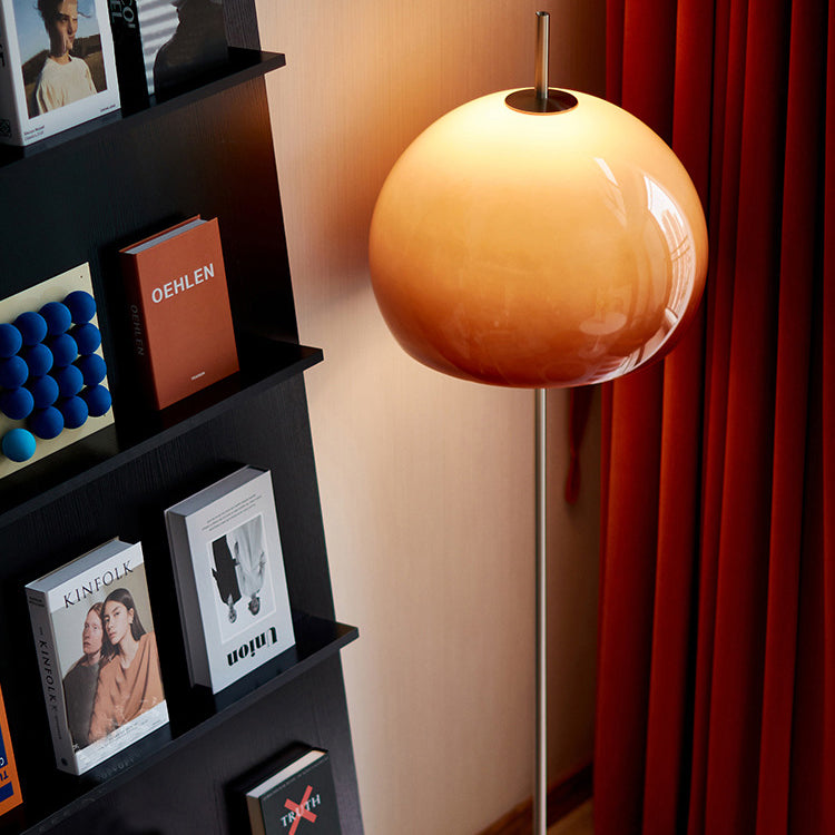 Modern Retro Mushroom Glass 2-Light Floor Lamp