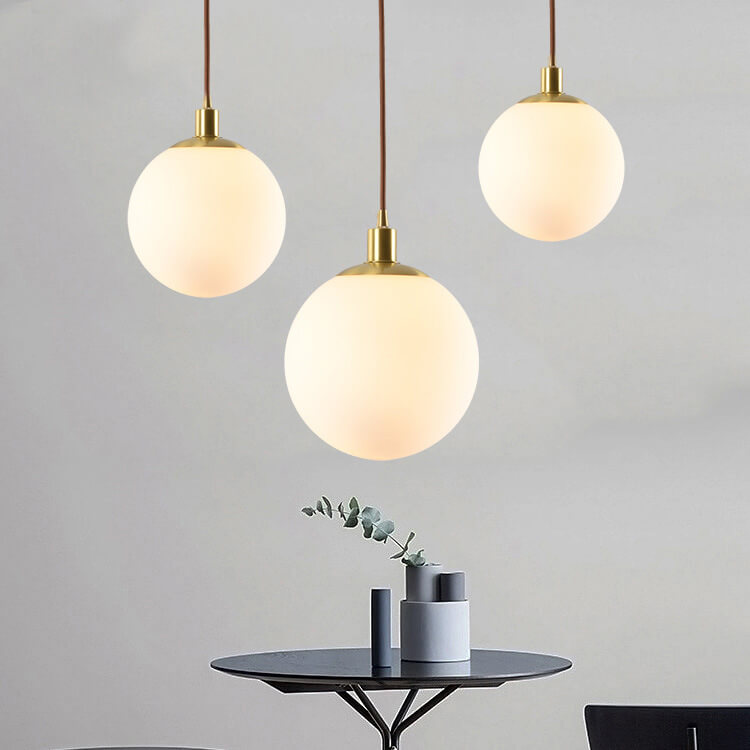 White Orb Nordic Pendant Light