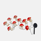 Premium Waterproof Solar LED Mushroom Garden Light String