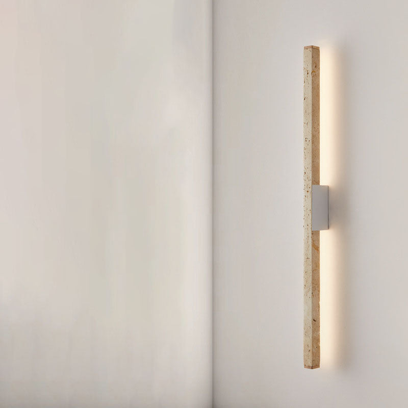 Yellow Travertine LED Wall Sconce