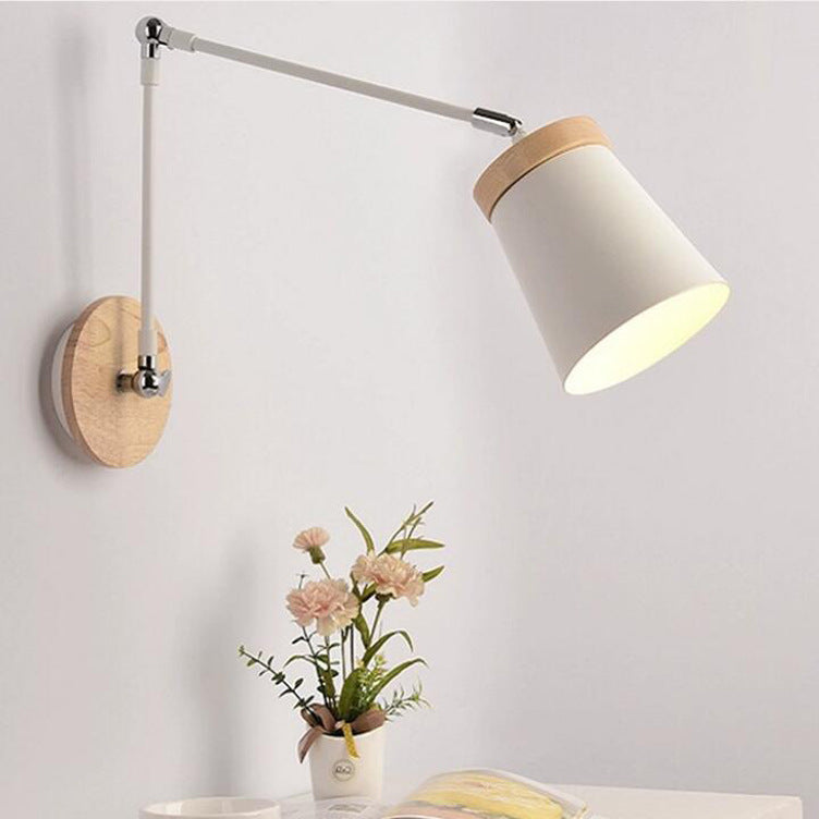 Scandinavian Solid Wood Wall Sconce