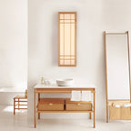 Solid Wood Rectangle LED Wall Sconce