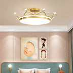 Kids Crown LED Semi-Flush Ceiling Light
