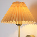 Modern Pleated Fabric Wall Sconce