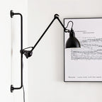 Industrial Iron Swing Arm Sconce