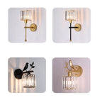 Crystal Bird Wall Sconce