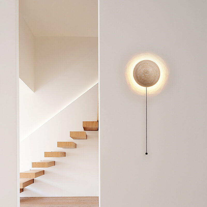 Travertine Wabi-Sabi LED Wall Sconce