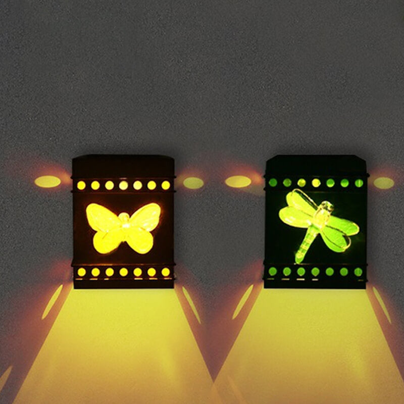 Vintage Solar LED Outdoor Wall Sconce